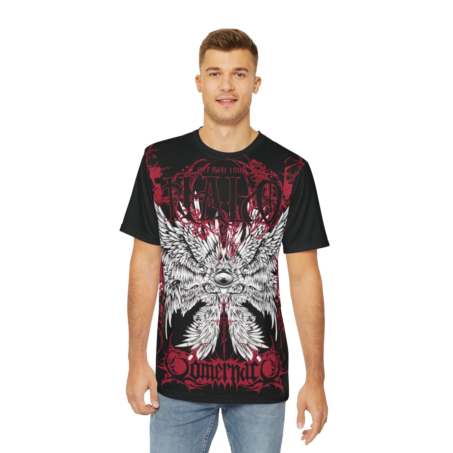 Men's Polyester Tee PUT AWAY YOUR HALO