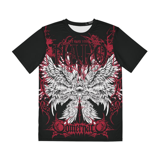Men's Polyester Tee PUT AWAY YOUR HALO